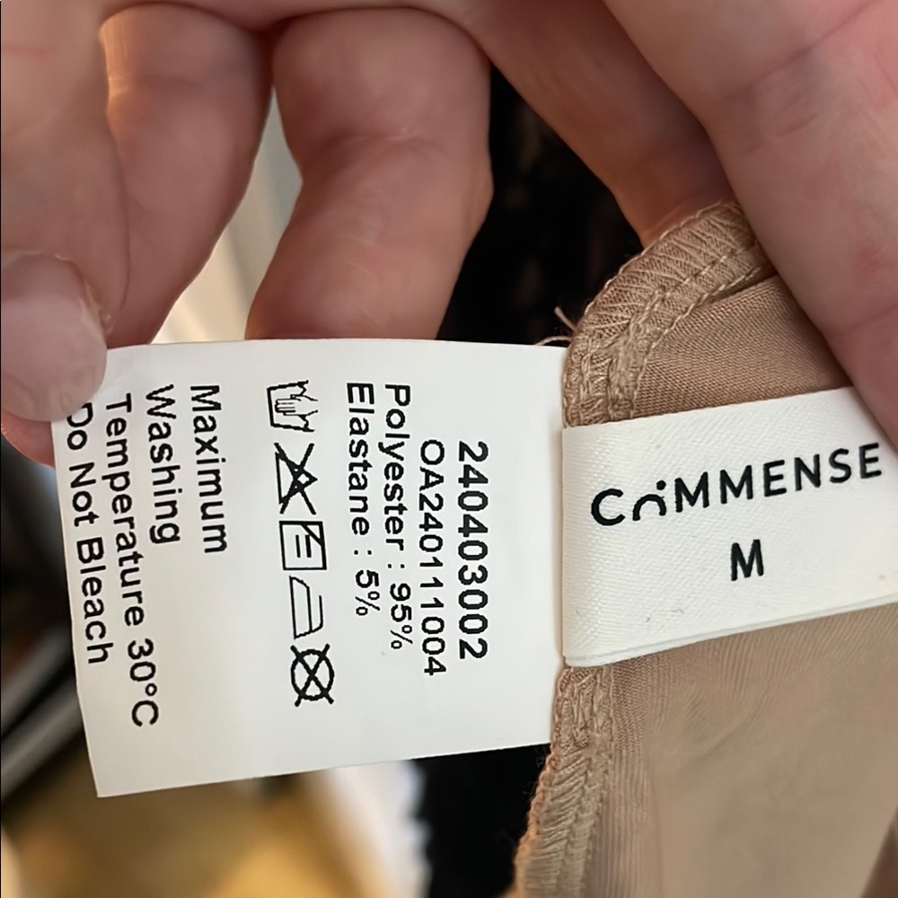 Commense Black and Cream Sleeveless Sheath Maxi Dress - Picture 5 of 6